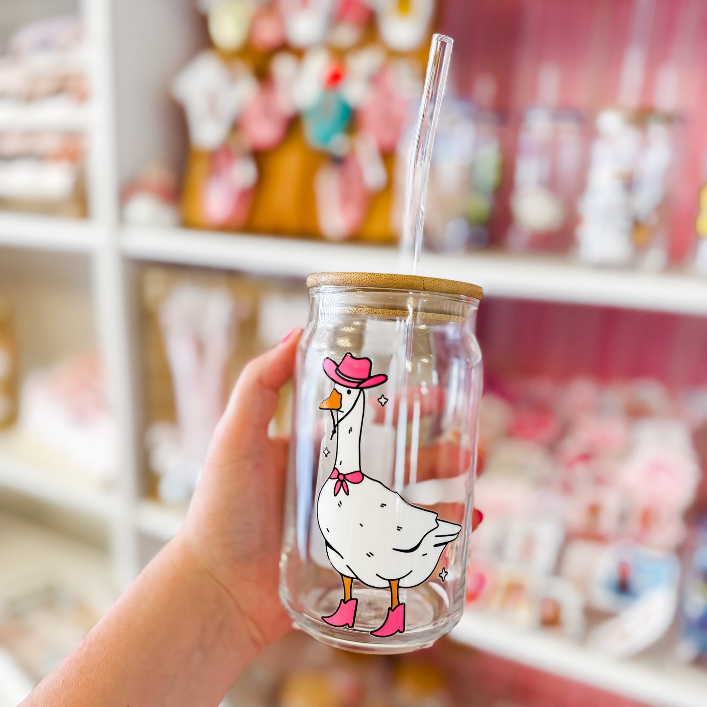 Cowgirl Goose Can Cup