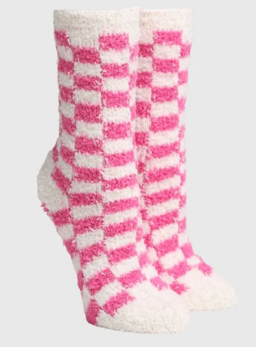 Cozy Checkered Socks