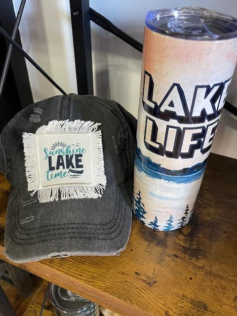 20 oz. Skinny Tumbler Lake Life