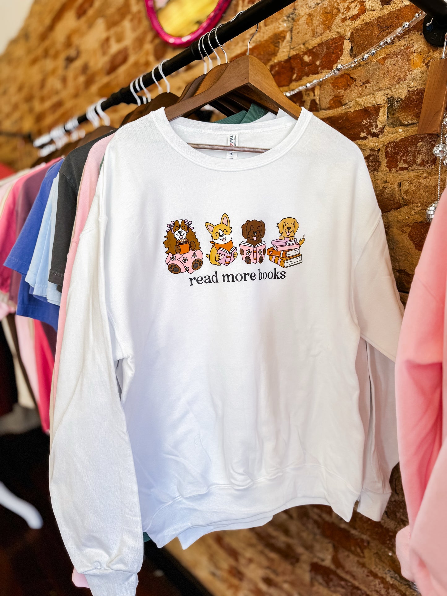 Read More Books Puppies Sweatshirt