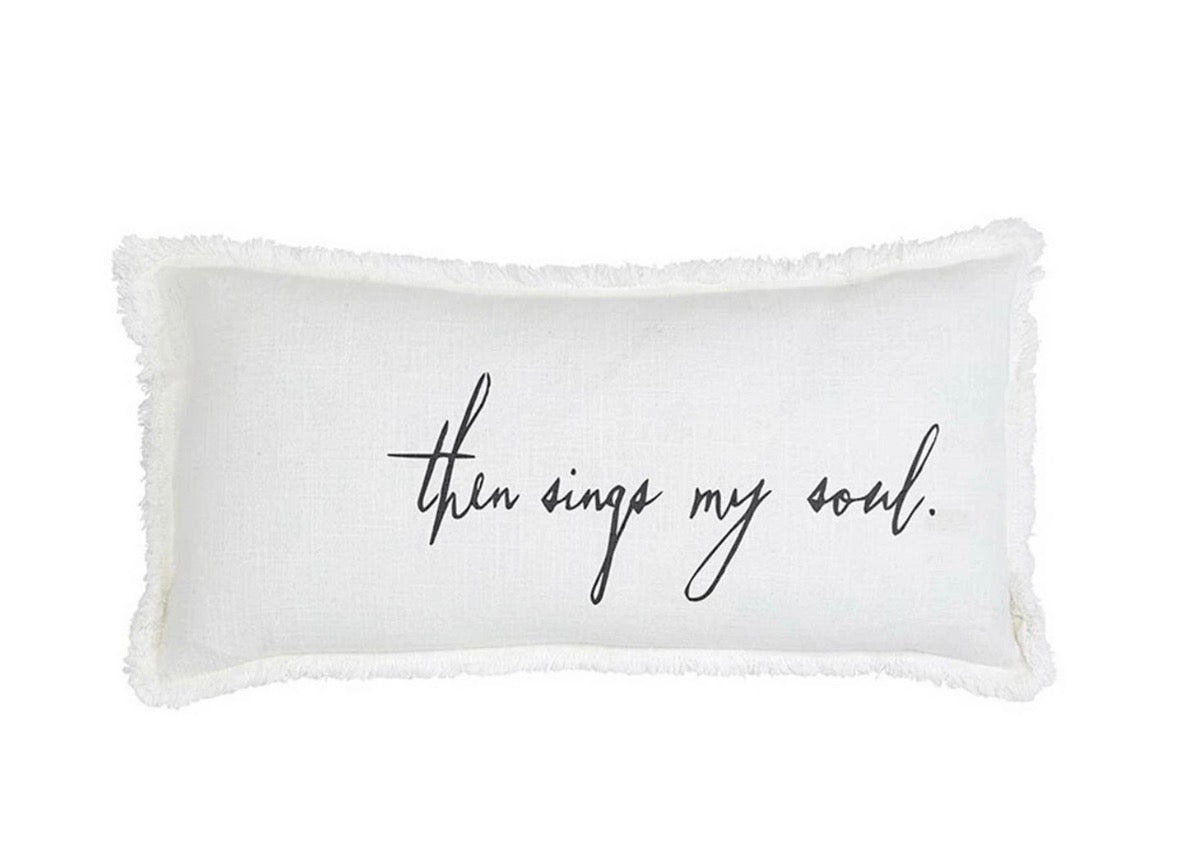Then Sings My Soul - Lumbar Pillow