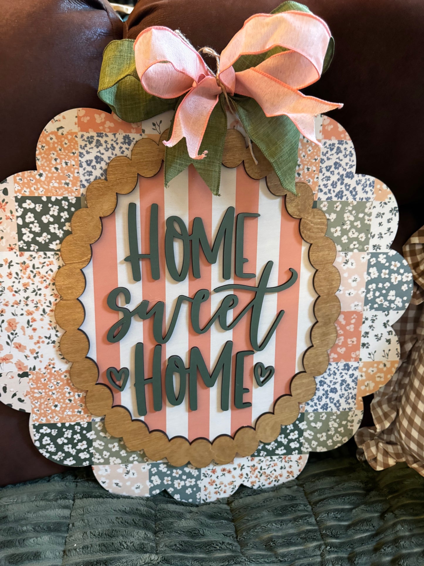 Home Sweet Home Quilted Sign