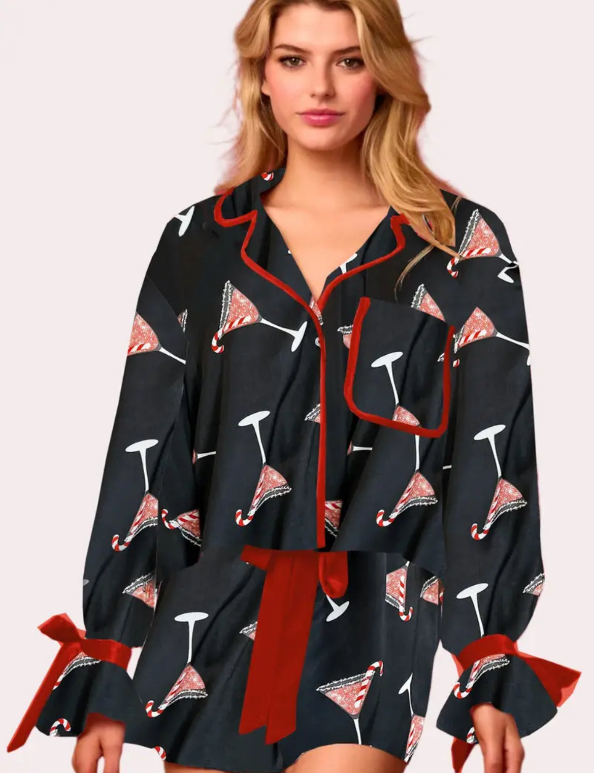 Peppermint Martini Pajama Top