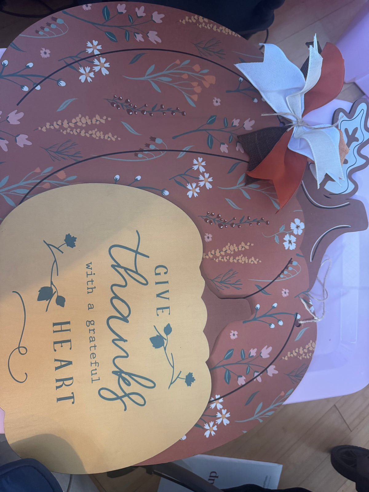 Give Thanks With A Grateful Heart Sign