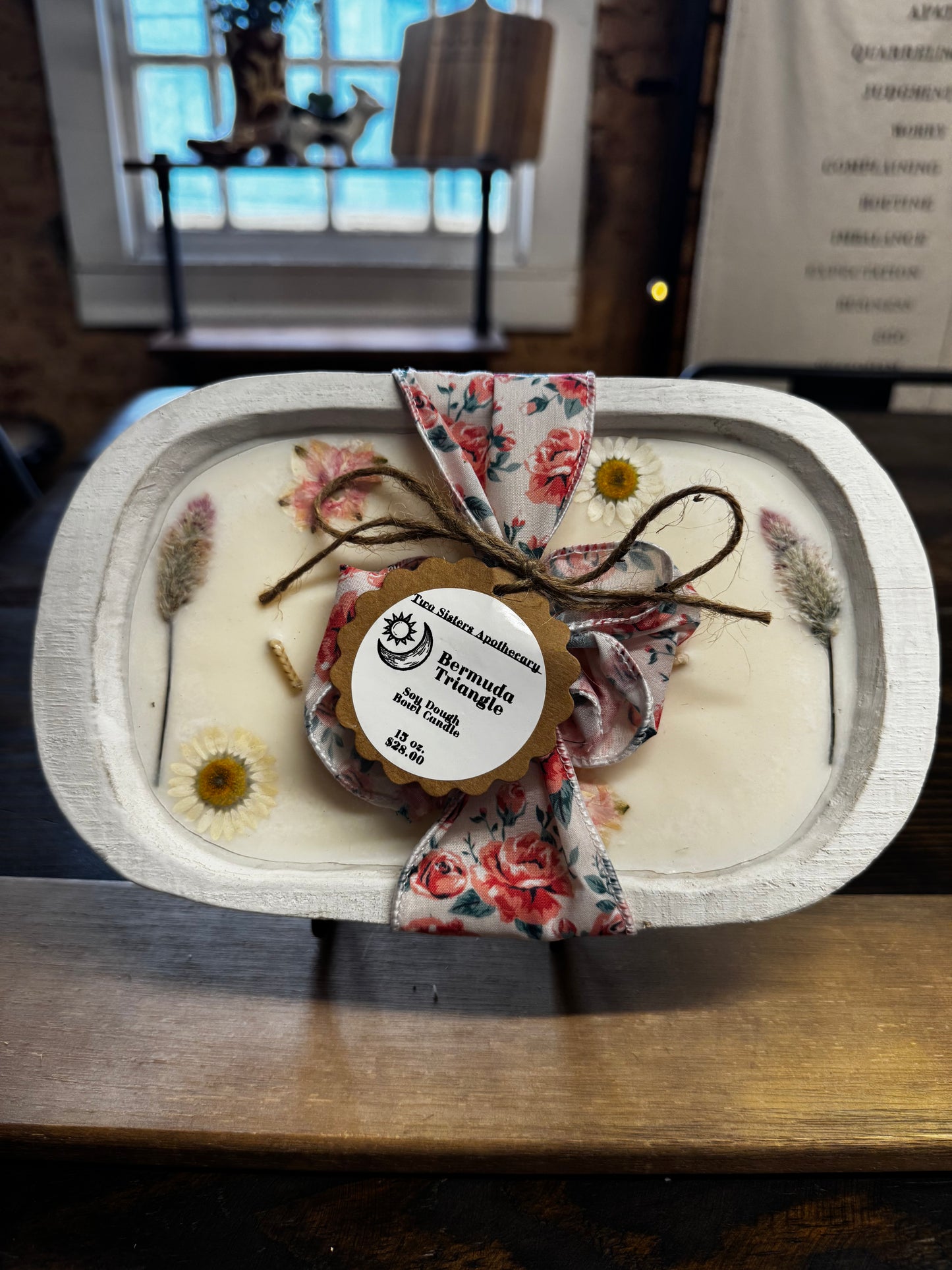 Bermuda Triangle Soy Dough Bowl Candle