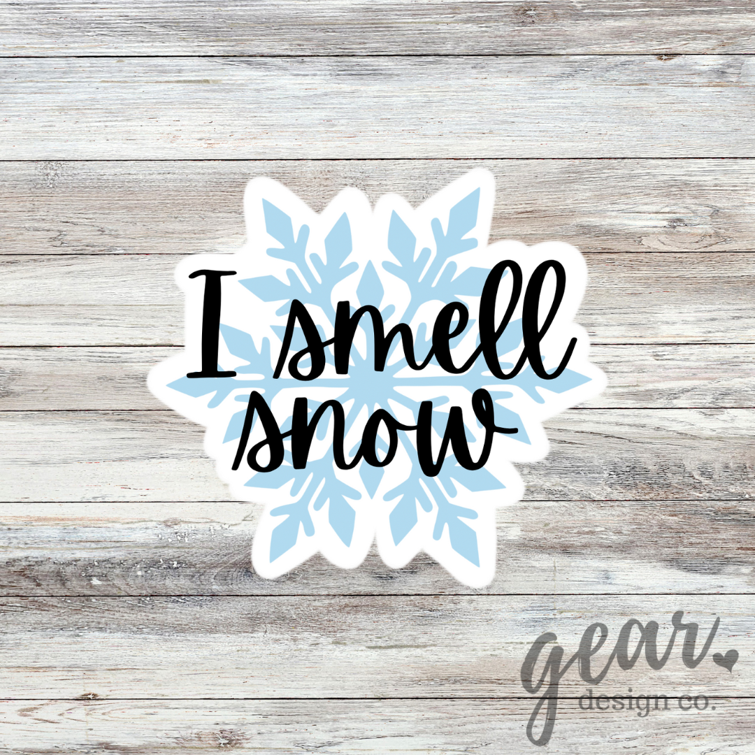 I Smell Snow Sticker