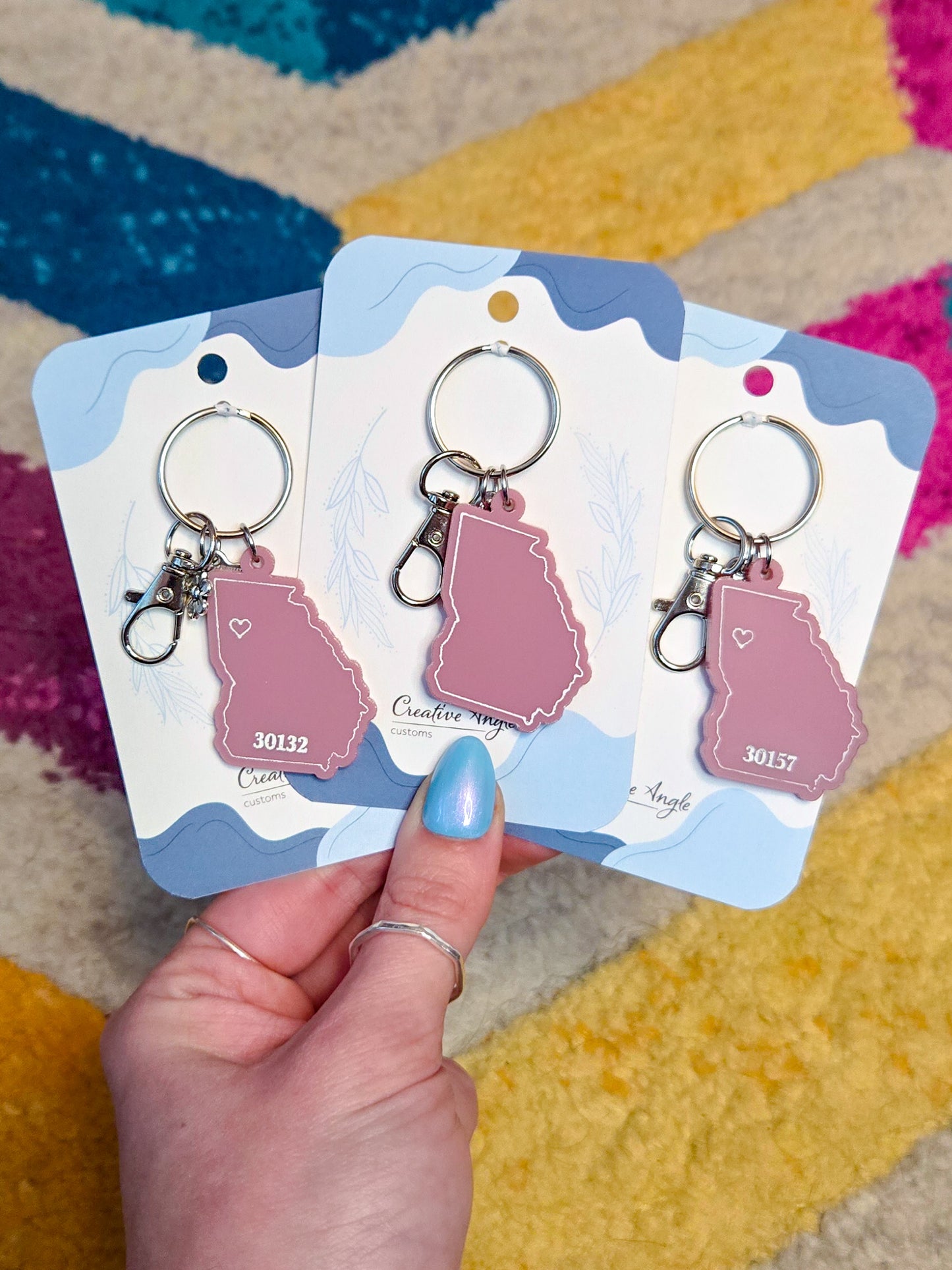 Georgia State Keychain