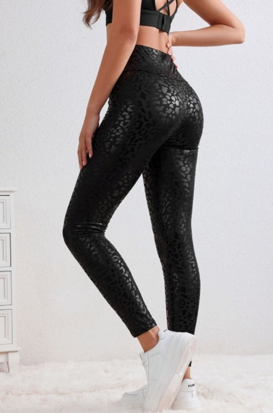 Leopard Textured Leggings
