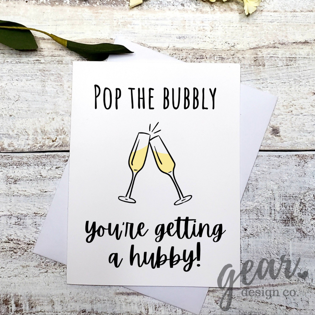 Pop the Bubbly Card