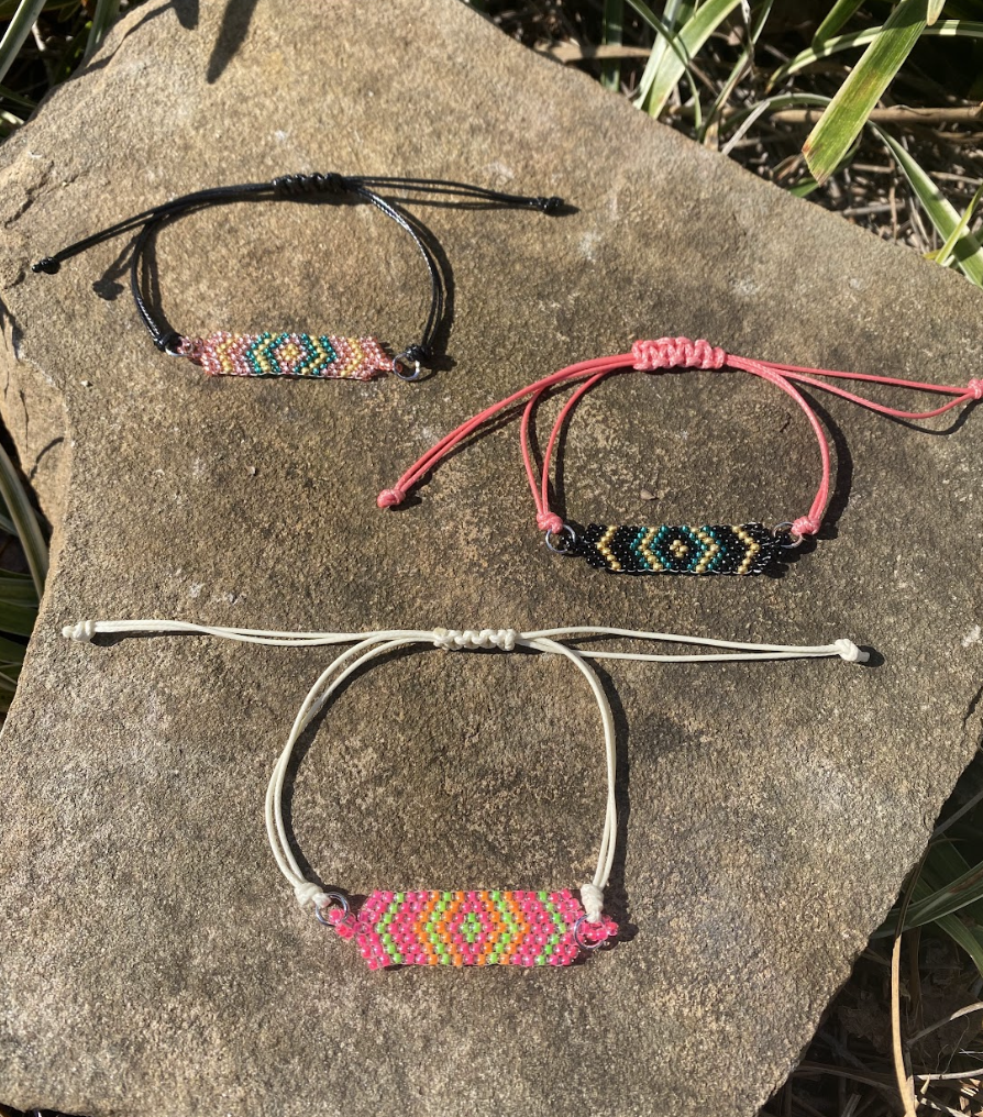 Chevron Spring Break Adjustable Bracelet