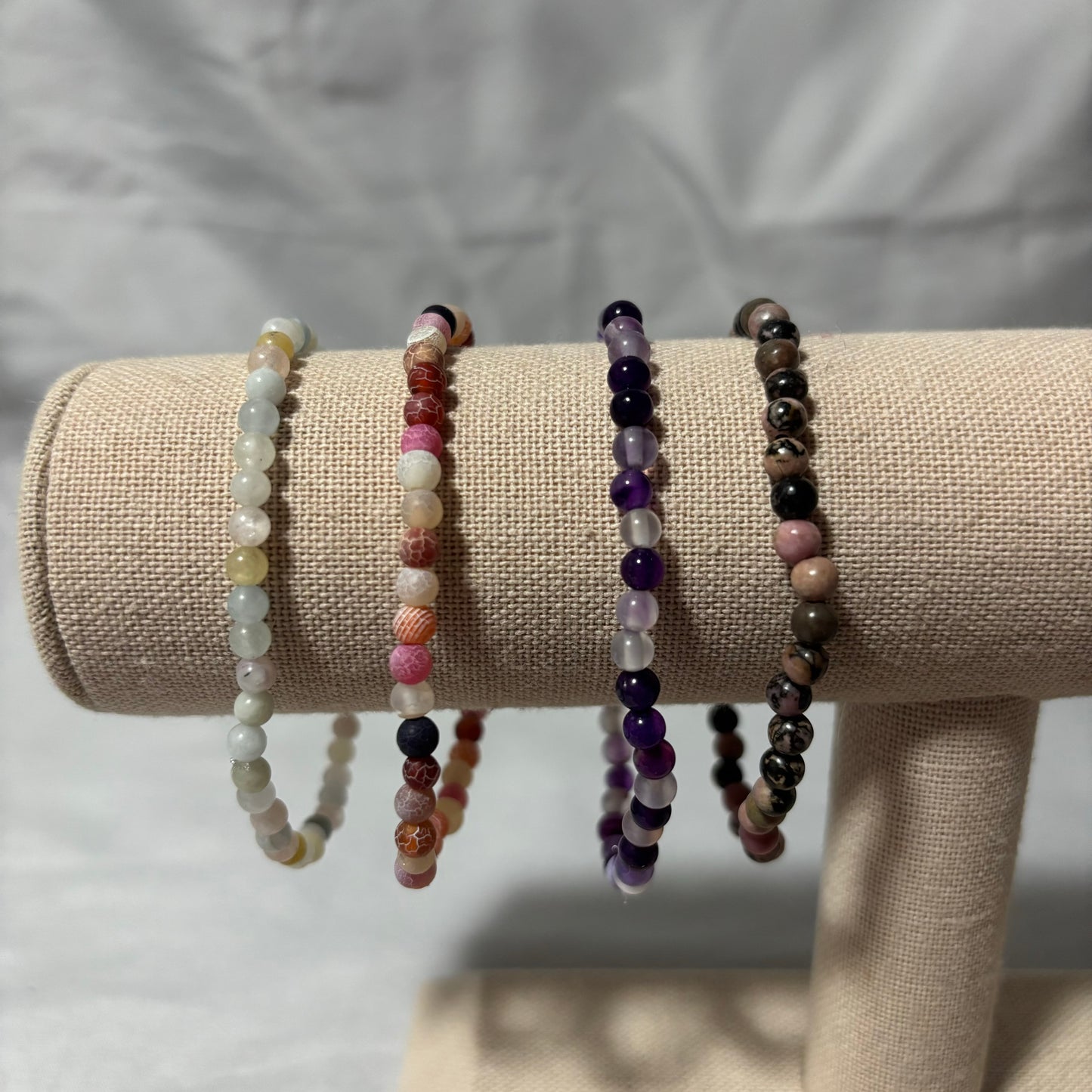Small Stone Beaded Bracelets