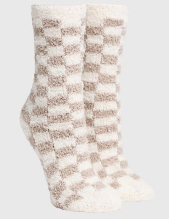 Cozy Checkered Socks