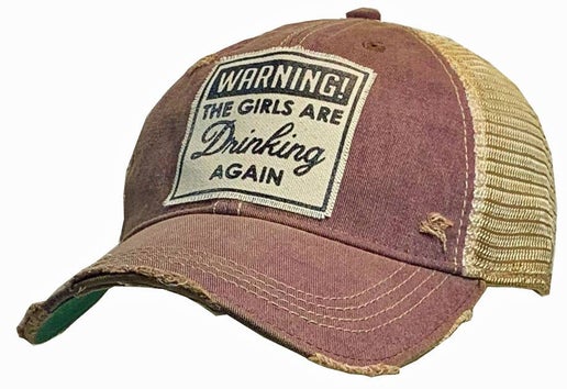 Warning Girls Drinking Hat