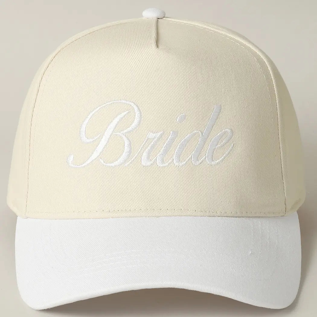 Bride Text Embroidery Two-Tone Trucker Hat