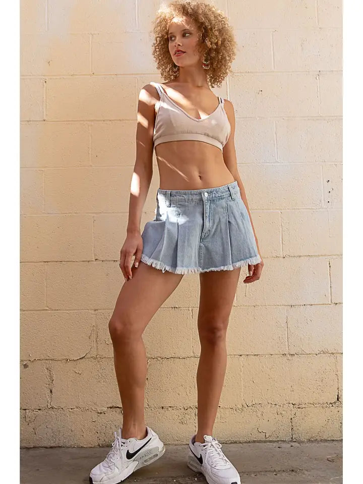 Denim Skort