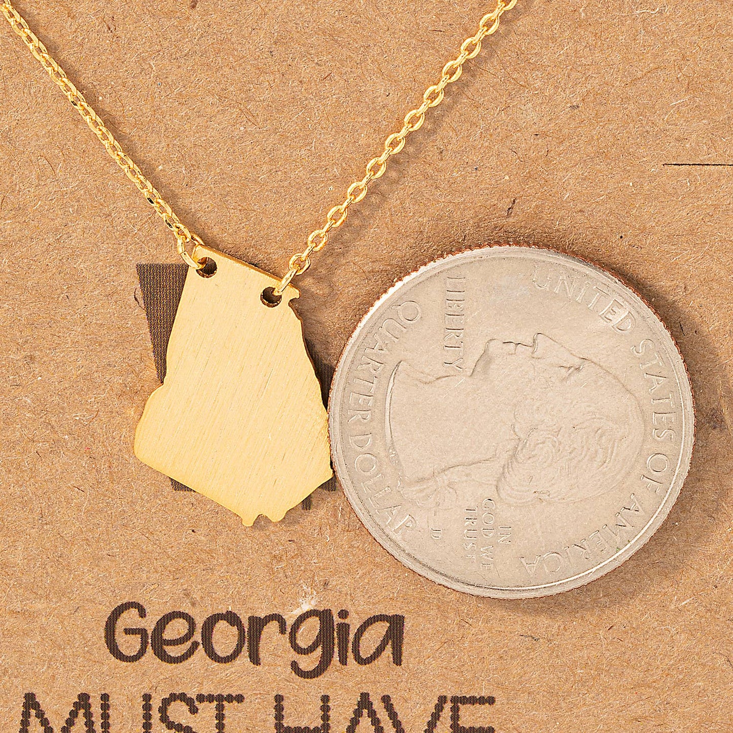 Georgia State Pendant Necklace