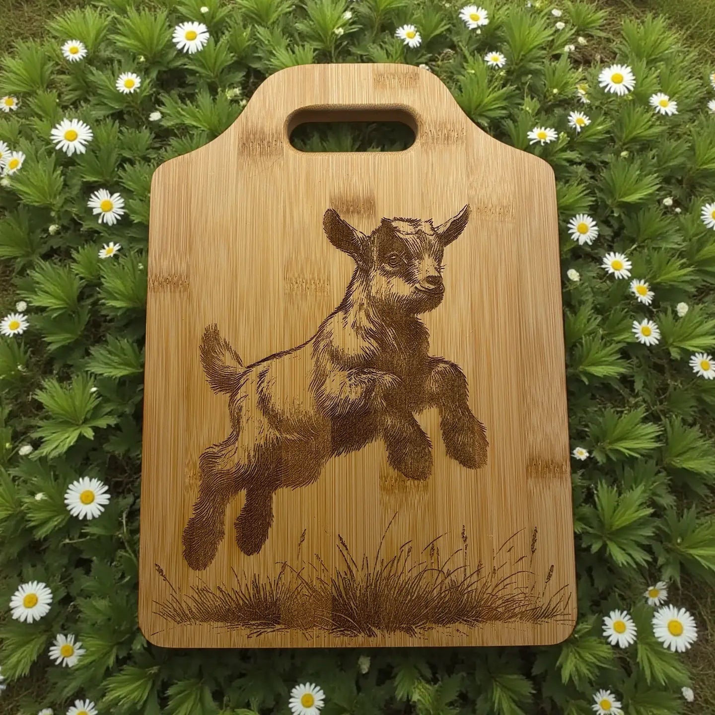 Goat Baby Design Bamboo Cutting, Charcuterie, Cheese Board