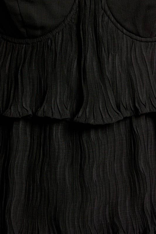 Spaghetti Strap Tiered Mini Dress