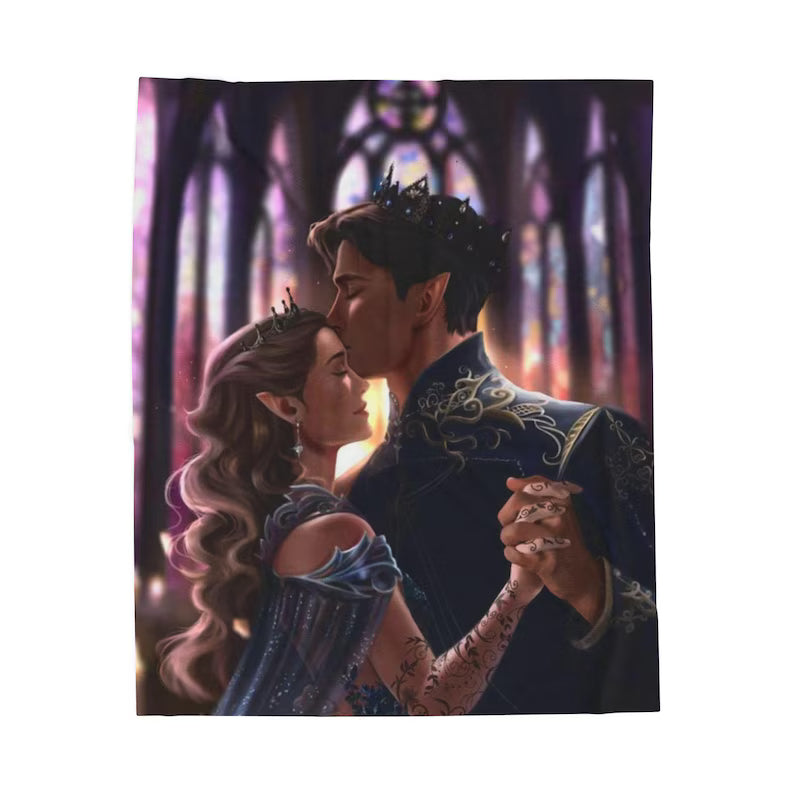 Rhysand and Feyra Starfall Dancing Blanket