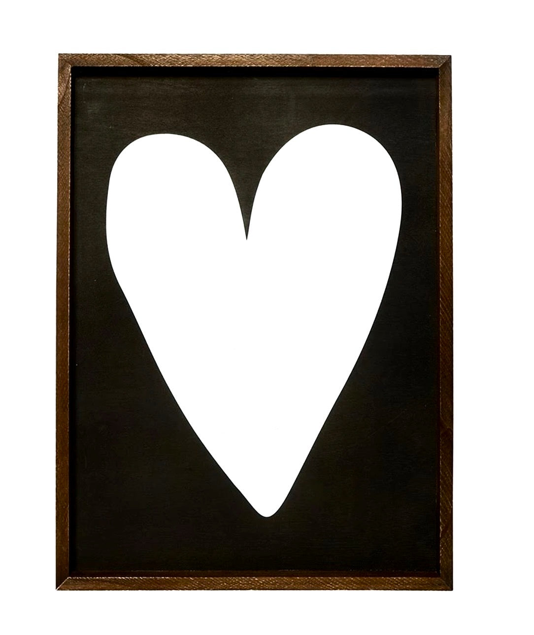 Wood Heart Sign