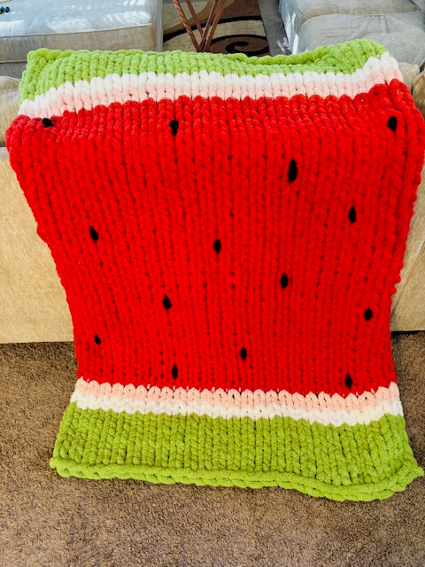 Watermelon Chunky Blanket