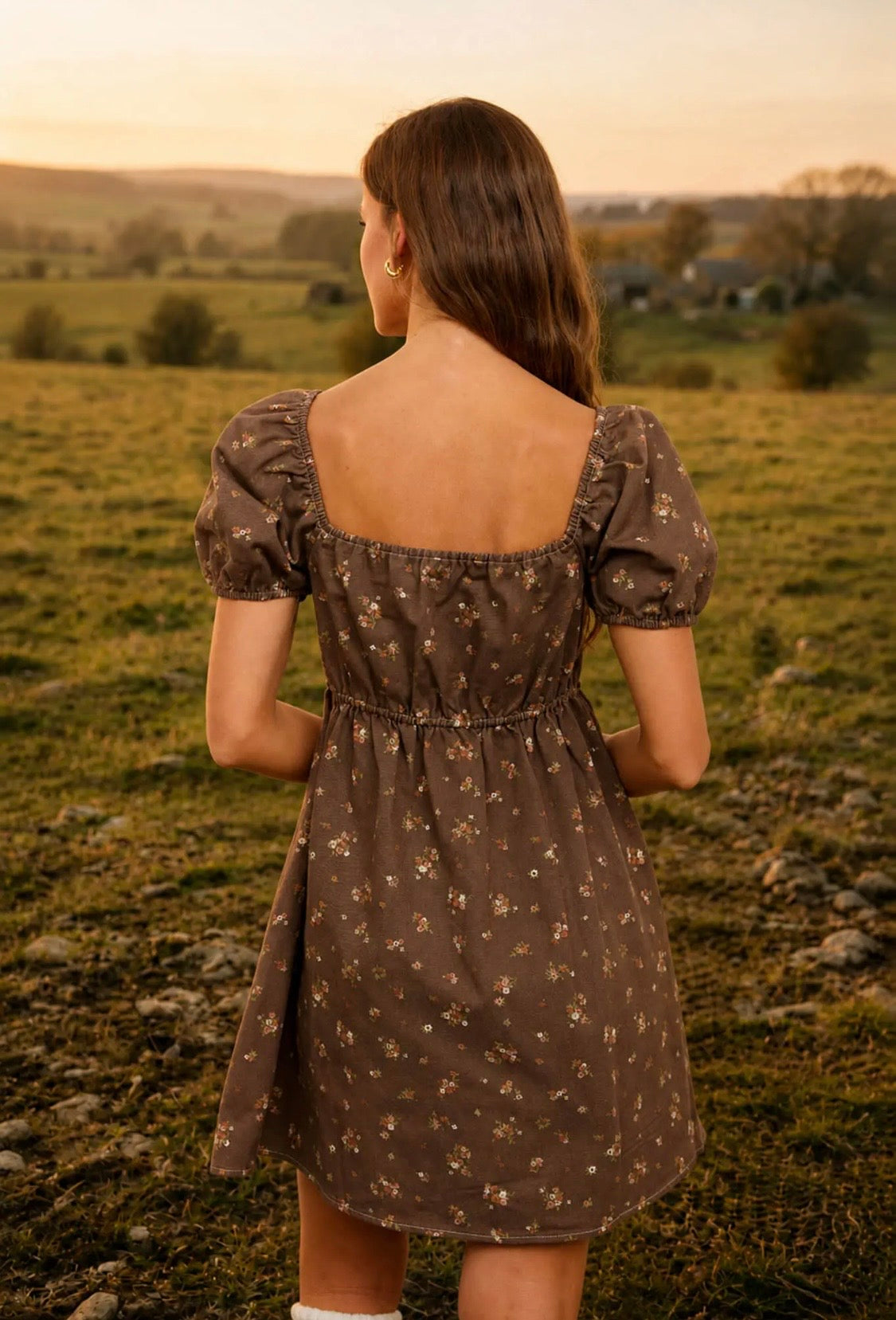 Dark Brown Meadow Belle Dress