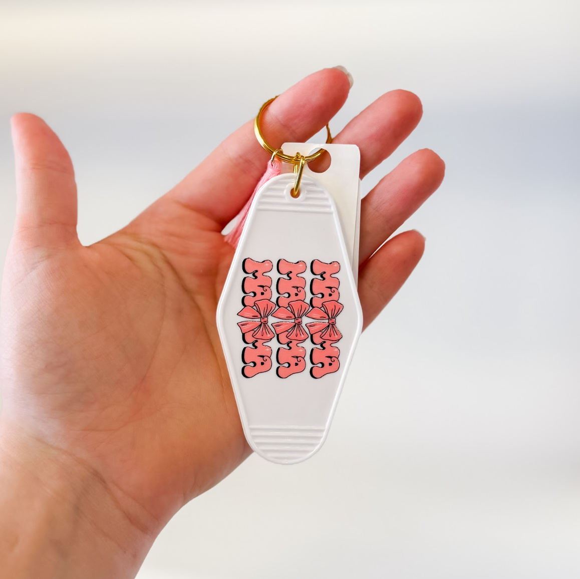 Mama Bows Motel Keychain
