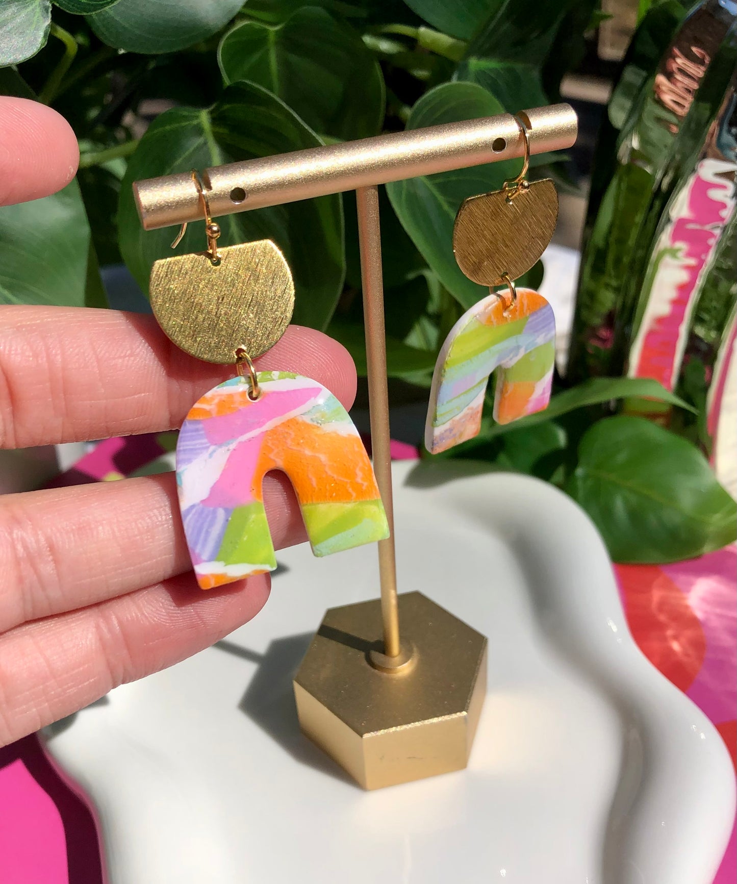 Painted Brights Arch Dangles