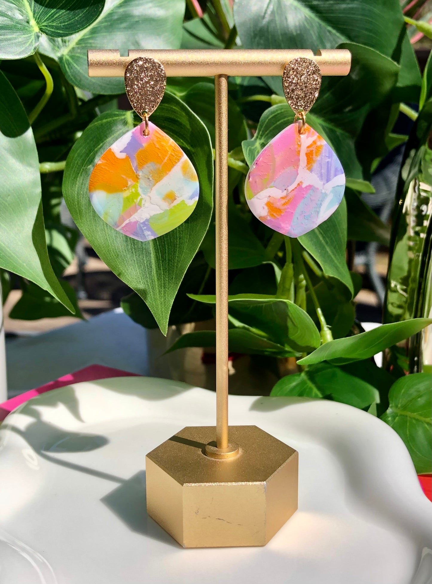 Painted Brights Teardrop Dangles
