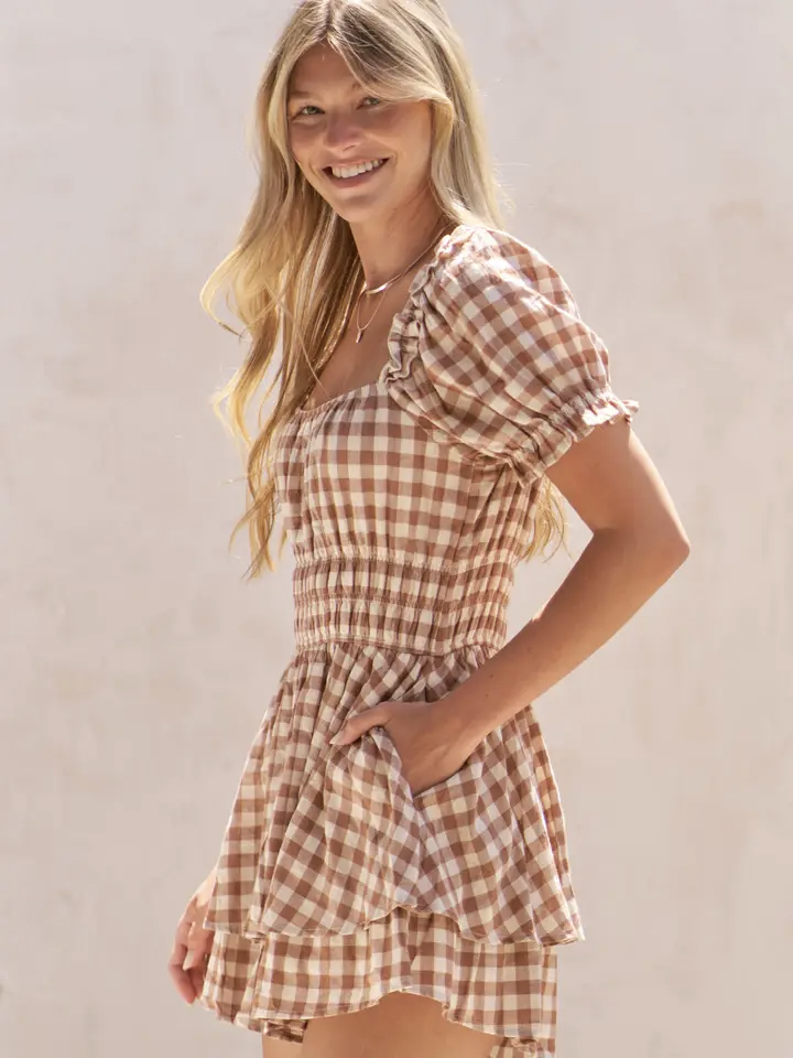 Gingham Romper