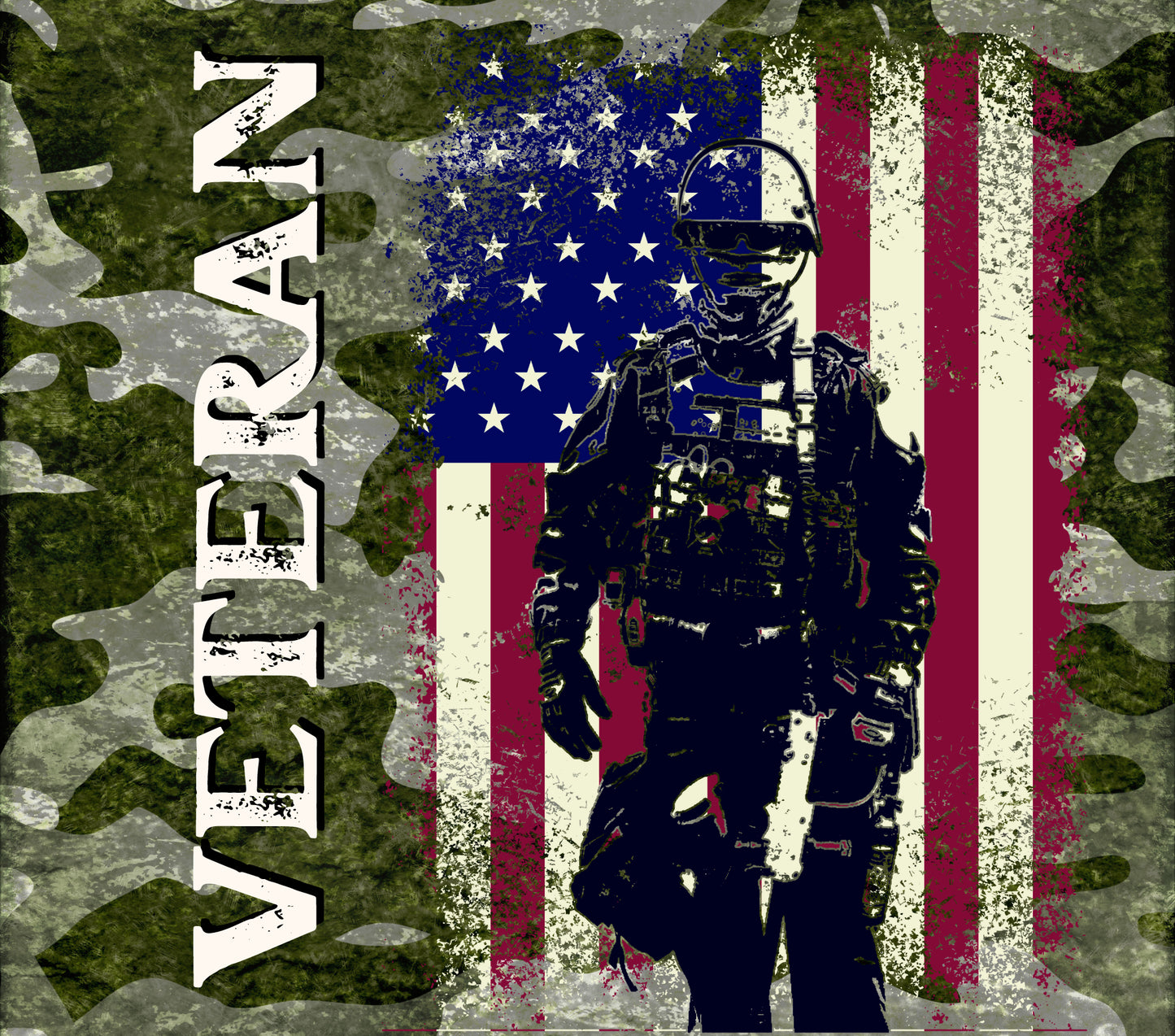 20 oz Skinny Tumbler VETERAN
