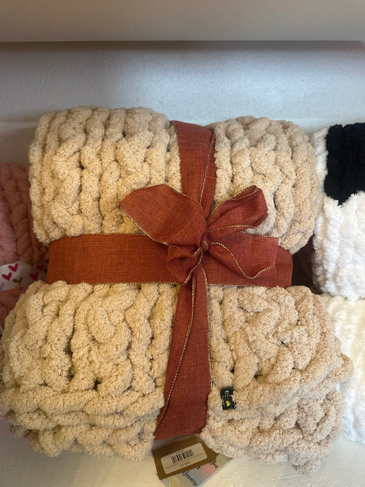 Fall Chunky Knit Blanket