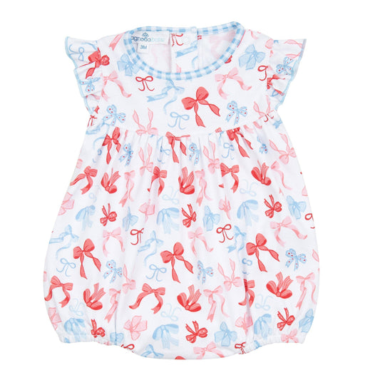 Patriotic Bows Bubble Romper