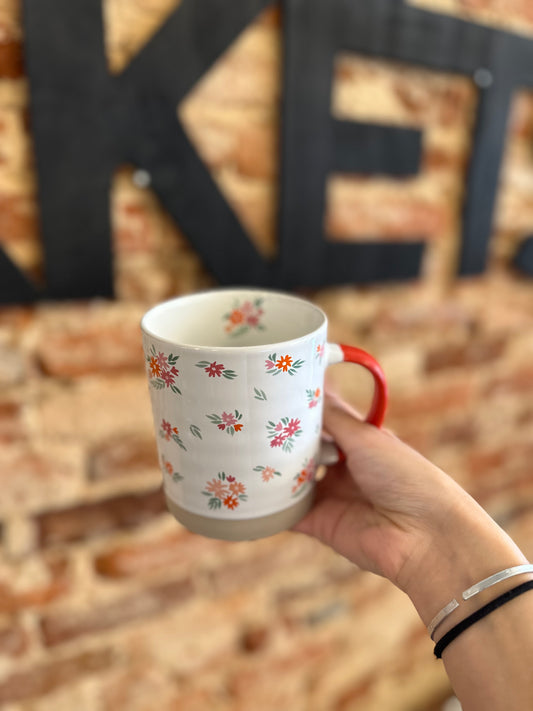Pink Floral Mug