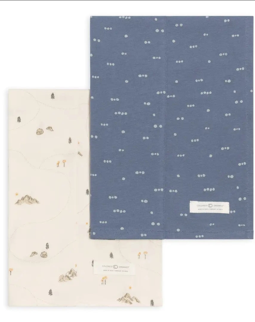 Hiking 2-Pack Burp Cloths