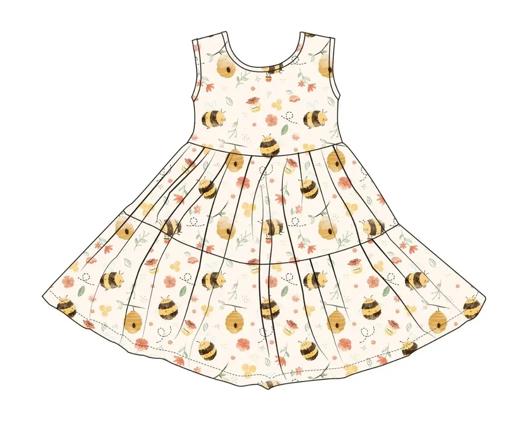 Organic Cotton Honeybee Dress