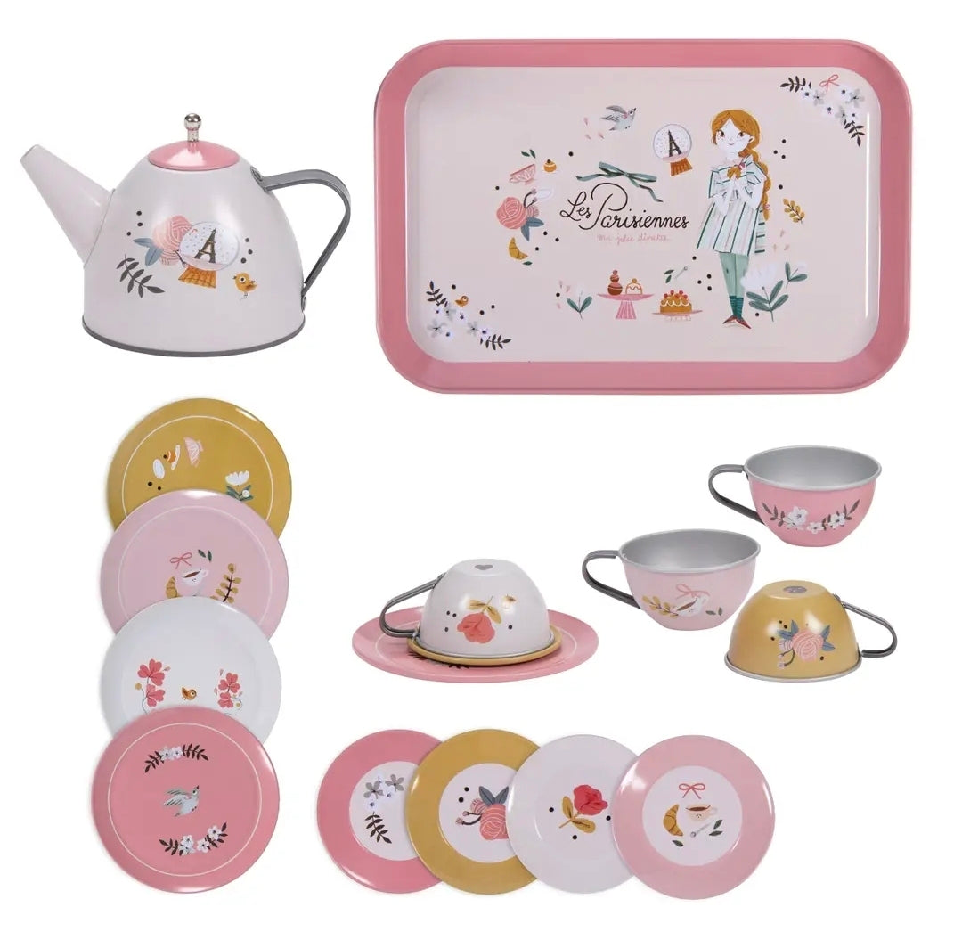 Metal Tea Set Suitcase