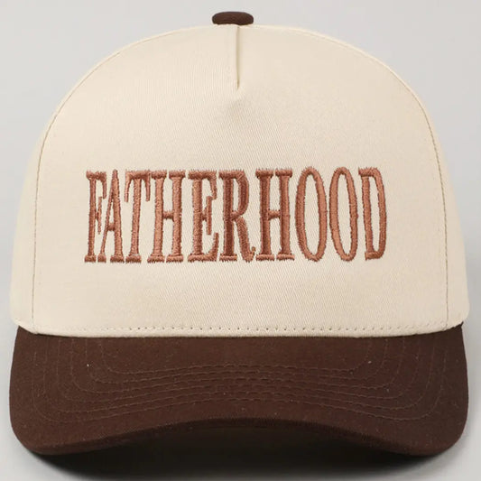Fatherhood Embroidered Two-Tone Trucker Hat