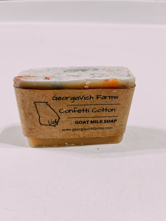 Confetti Cotton Goat Milk Soap