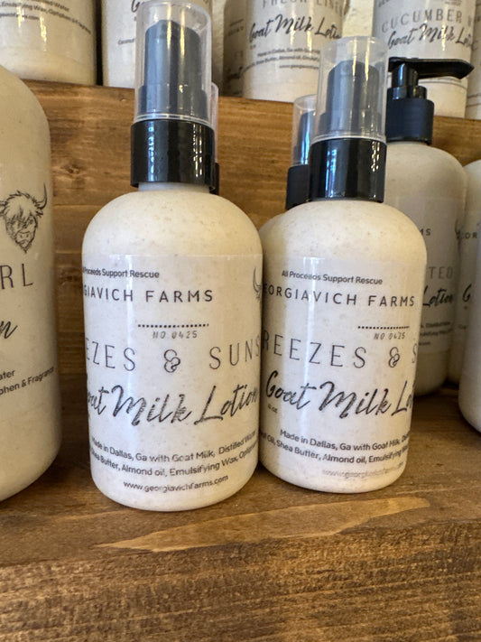 Breezes & Sunshine Goat Milk Lotion