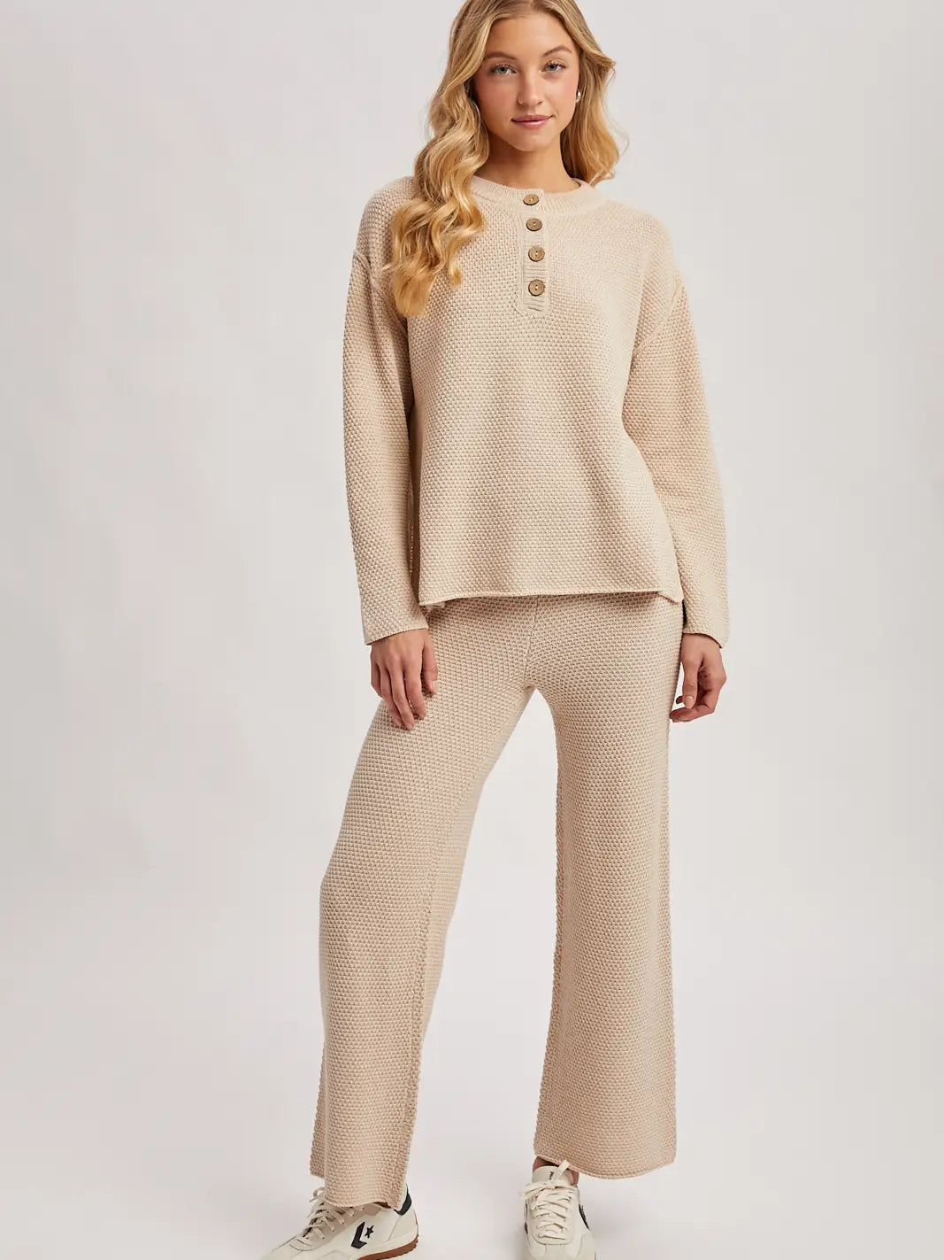 Textured Knit Pants