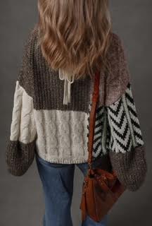 Tie back sweater
