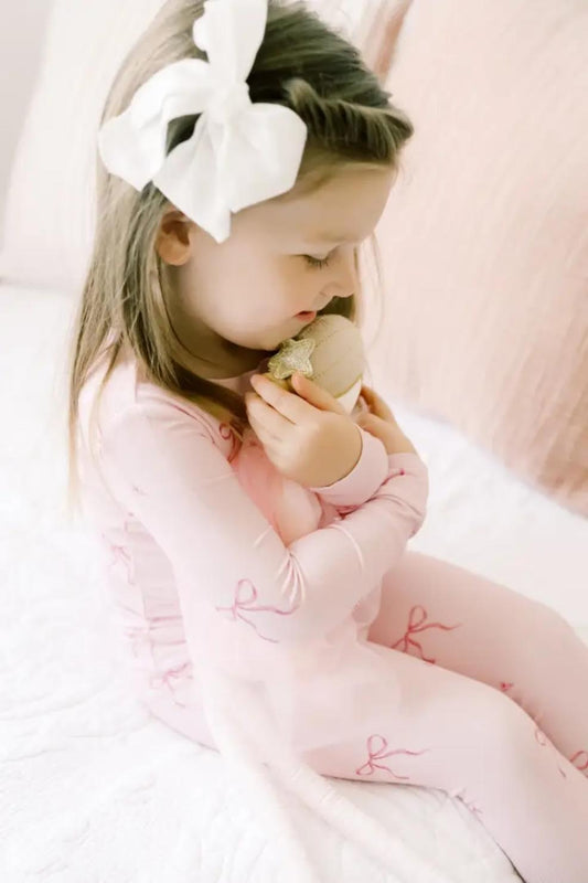 Bamboo Pink Bows Pajamas