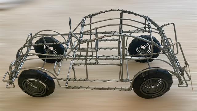 Large 11 inch Metal Car
