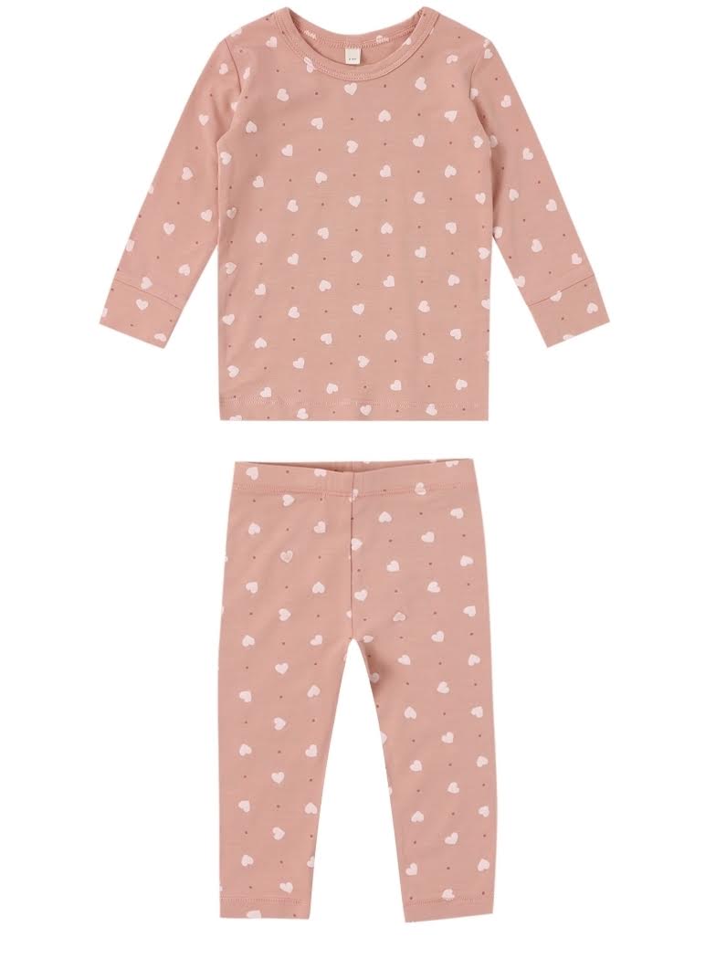 Bamboo Pink Heart Pajamas