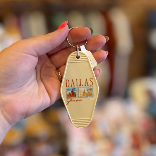 Dallas, Georgia Stamps Motel Keychain