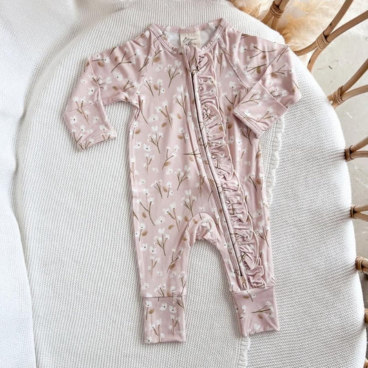 Cotton Growsuit Blushing Blooms