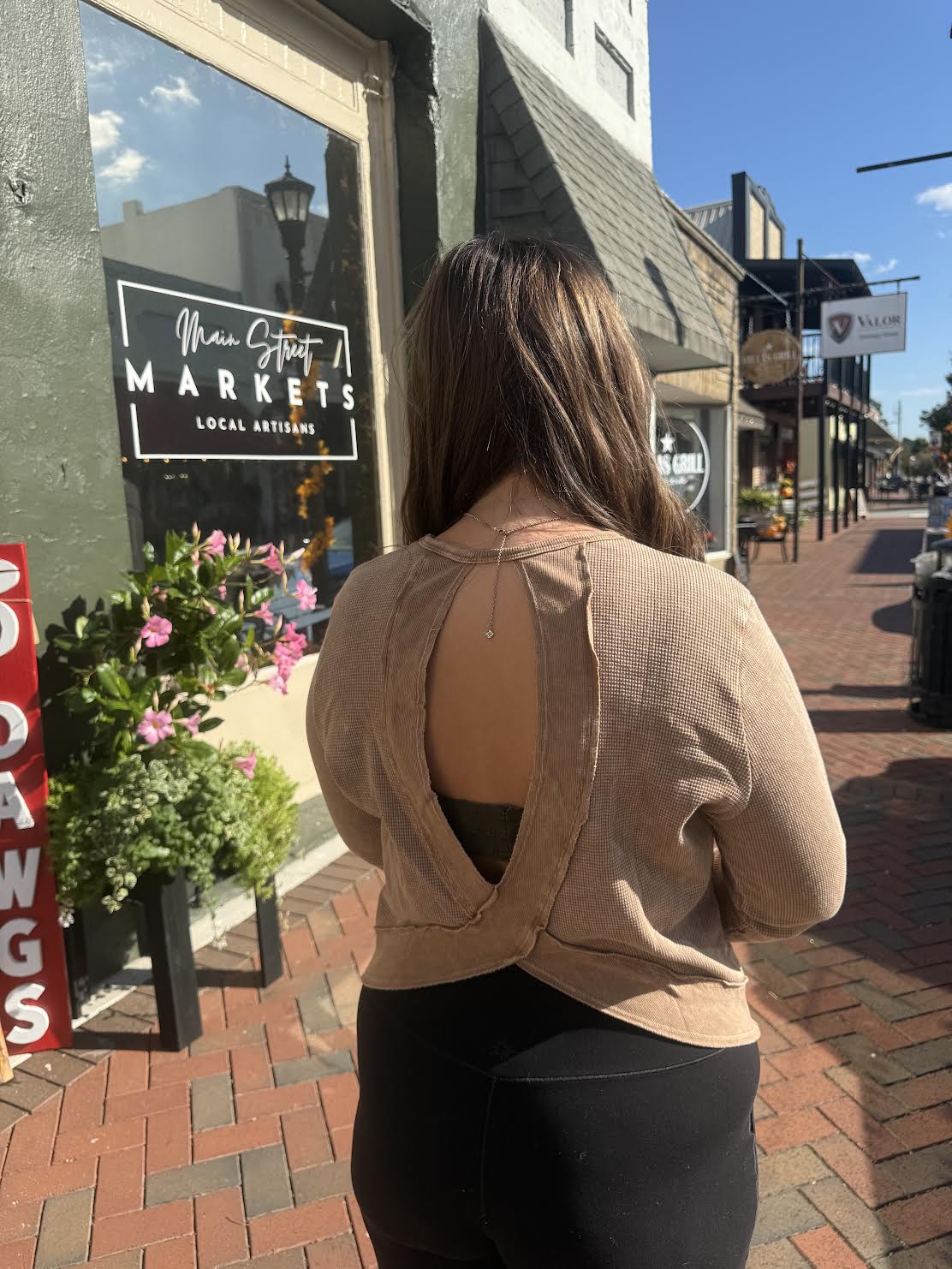 Mocha Moments Keyhole Back Top