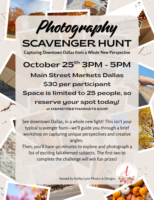 10/25/25 - Photography Scavenger Hunt - Dallas, Ga