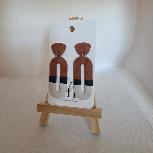 Triple Color Dangle Earrings